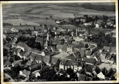 Ak Pulsnitz im Kreis Bautzen, Fliegeraufnahme