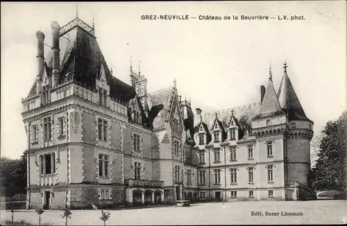 Ak Grez Neuville Maine et Loire, Château de la Beuvrière