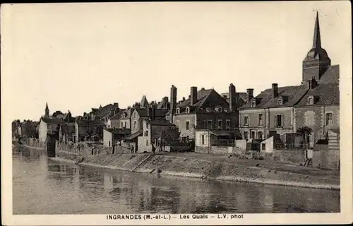 Ak Ingrandes Maine-et-Loire, Les Quais