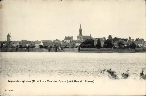 Ak Ingrandes Maine-et-Loire, Vue des Quais