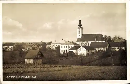 Ak Dorf an der Pram Oberösterreich, Blick auf den Ort