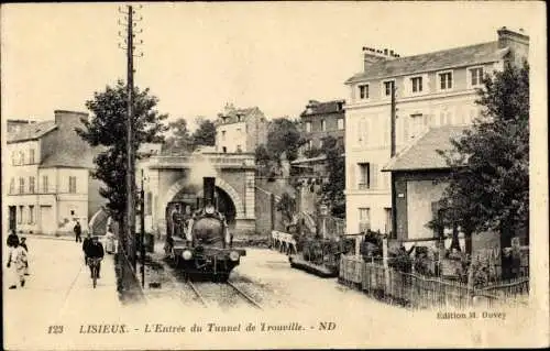 Ak Lisieux Calvados, L'Entree du Tunnel de Trouville