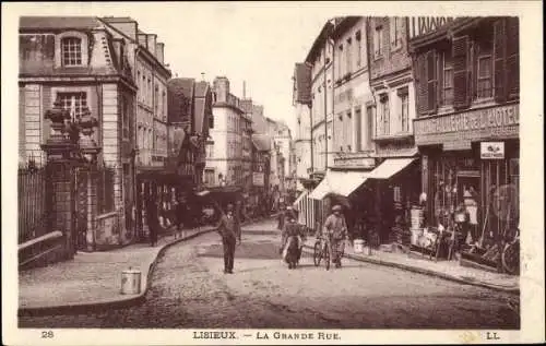 Ak Lisieux Calvados, La Grande Rue