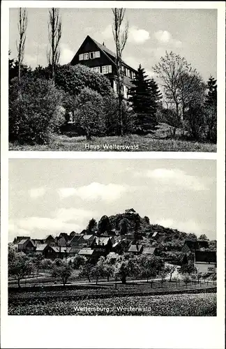 Ak Weltersburg Rheinland Pfalz, Haus Welterswald, Ort