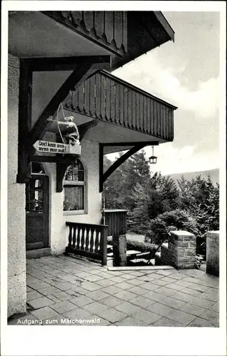 Ak Altenberg Odenthal Bergisches Land, Deutscher Märchenwald, Aufgang