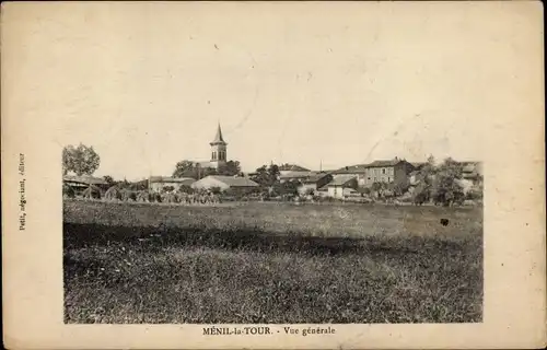 Ak Ménil la Tour Meurthe et Moselle, Vue generale