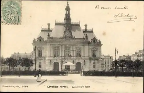 Ak Levallois Perret Hauts Seine, L'Hotel de Ville