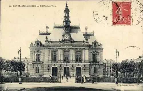 Ak Levallois Perret Hauts Seine, L'Hotel de Ville