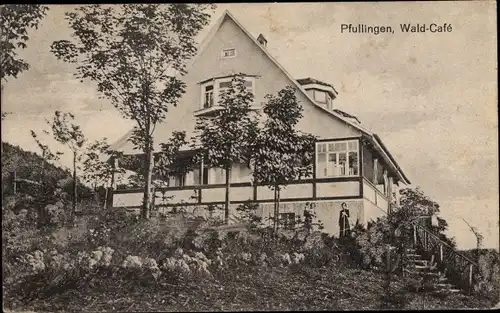Ak Pfullingen in der Schwäbischen Alb, Wald Cafe