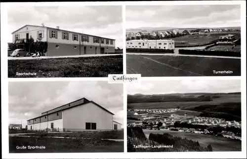 Ak Tailfingen Albstadt im Zollernalbkreis, Große Sporthalle, Turnerheim, Sportschule, Langenwand
