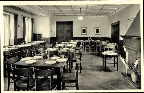 Ak Tutzing in Oberbayern, Kinder Kurheim Sonnenburg, Esszimmer