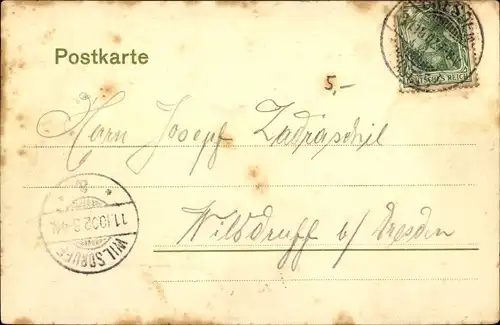 Ak Dresden Neustadt, Kaserne des K. S. 1. Feld-Artillerie-Regiments Nr. 12
