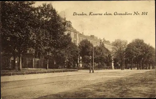 Ak Dresden Neustadt, Kaserne ehem. Grenadiere Nr. 101