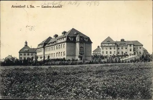 Ak Arnsdorf bei Dresden, an der Landes-Anstalt