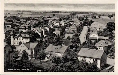 Ak Arnsdorf in Sachsen, Teilansicht auf die Stadt