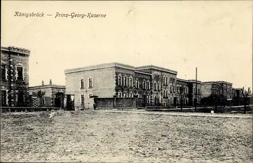 Ak Königsbrück in der Oberlausitz, Blick auf die Prinz Georg-Kaserne