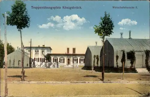 Ak Königsbrück in der Oberlausitz, Truppenübungsplatz, Wirtschaftsbaracke 5