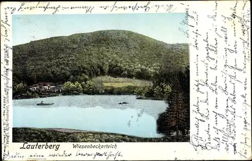 Leuchtfenster Ak Bad Lauterberg im Harz, Wiesenbeckerteich