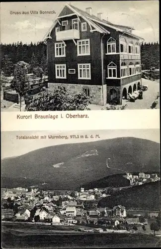 Ak Braunlage Harz, Pension Villa Sonneck, Wurmberg