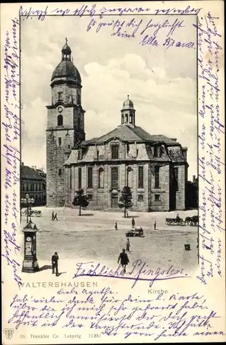 Ak Waltershausen in Thüringen, Kirche