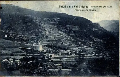 Ak Mentoulles Piemont, Panorama da ponente