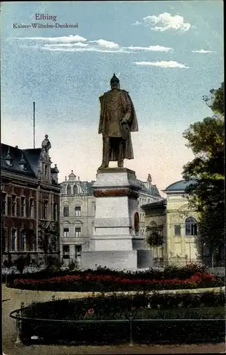 Ak Elbląg Elbing Westpreußen, Kaiser Wilhelm Denkmal