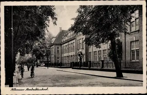 Ak Alkmaar Nordholland, Ambachtsschool