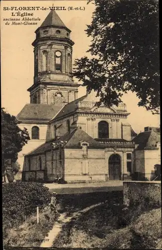 Ak Saint Florent le Vieil Maine et Loire, l'Église