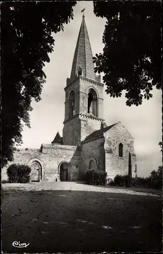 Ak Gennes Maine et Loire, L'Église St. Eusèbe, Cim