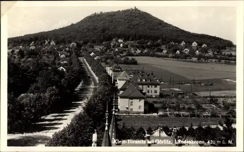 Ak Klein Biesnitz Görlitz in der Lausitz, Landeskrone