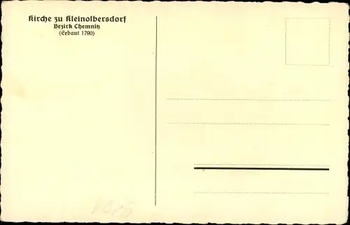 Ak Kleinolbersdorf Altenhain Chemnitz in Sachsen, Kirche