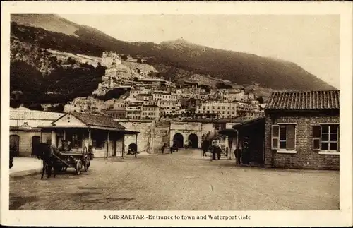 Ak Gibraltar, Entrance to town and Waterport Gate