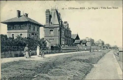 Ak Lion sur Mer Calvados, La Digue, Villa Sans Souci