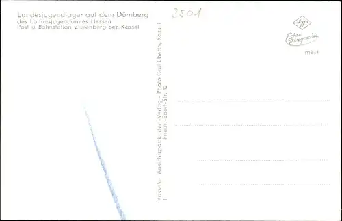 Ak Dörnberg Habichtswald Hessen, Landesjugendlager, Fahnen