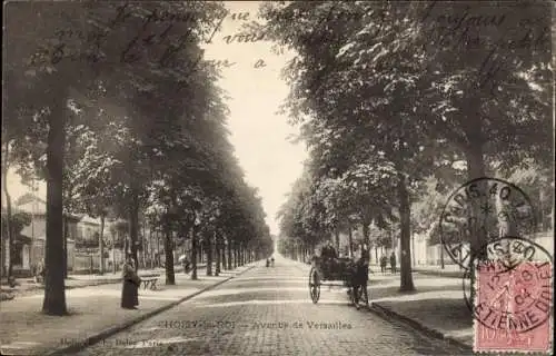 Ak Choisy le Roi Val de Marne, Avenue de Versailles