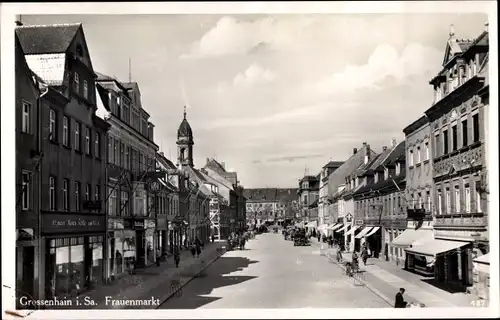 Ak Großenhain Sachsen, Frauenmarkt