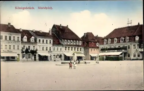 Ak Königsbrück in der Oberlausitz, Marktplatz