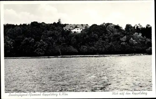 Ak Koppelsberg Plön am See Schleswig Holstein, Landesjugend Pfarramt, Blick auf Koppelsberg