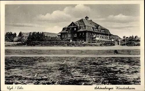 Ak Wyk auf Föhr Nordfriesland, Schöneberger Kinderheim