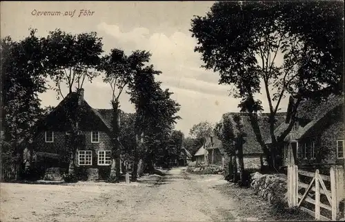 Ak Oevenum auf Föhr Nordfriesland, Ortsansicht