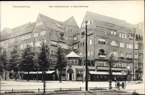 Ak Berlin Charlottenburg, Grolmannstraße Ecke Bismarckstraße