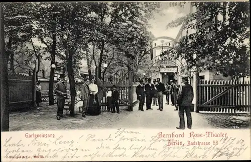 Ak Berlin Wedding Gesundbrunnen, Bernhard Rose Theater, Badstraße 58