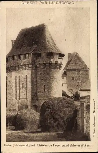 Ak Distré Maine et Loire, Château de Pocé