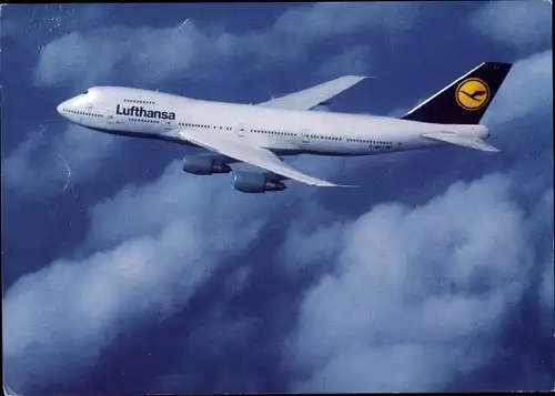 Ak Deutsches Passagierflugzeug, Boeing 747 299, Lufthansa