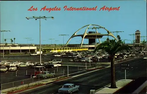 Ak Los Angeles Kalifornien USA, International Airport, carpark, palm tree