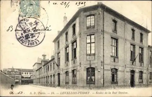 Ak Levallois Perret Hauts de Seine, Ecoles de la Rue Danton