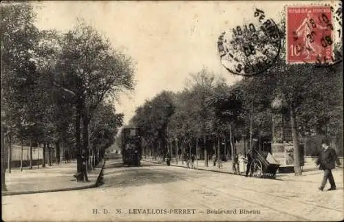 Ak Levallois Perret Hauts de Seine, Boulevard Bineau