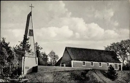 Ak Boostedt in Holstein, Blick zur Kirche