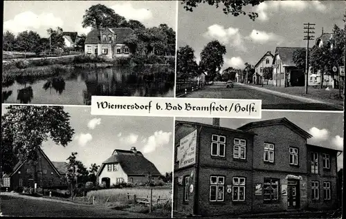 Ak Wiemersdorf in Schleswig Holstein, Geschäftshaus, Ortsansichten