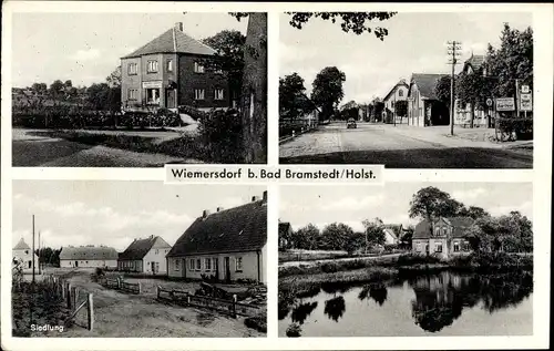 Ak Wiemersdorf in Schleswig Holstein, Ortsansichten